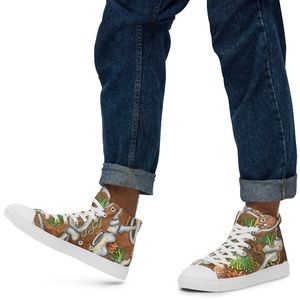 SUBTERRANEAN GARDEN - Art print men’s hi tops